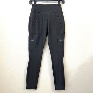 Athleta Headlands Hybrid Cargo Tight Womens Size 0 Style 353474 Gray